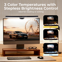 Barre lumineuse personnalisée pour écran d'ordinateur avec éclairage RGB, rétroéclairage, lampe de bureau pour écran, lampe pour le soin des yeux pendant les jeux