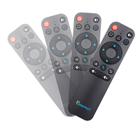 Télécommande BPR1S BOXPUT Bluetooth avec code d'apprentissage, gyroscope, commande vocale pour TV Box, Fire Stick, Air Mouse, 4 boutons, matériau ABS