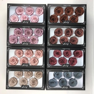 Têtes de roses stabilisées LUYI de qualité supérieure 5-6 cm – Fleurs éternelles naturelles et véritables de haute qualité pour la remise des diplômes - Product Image 4