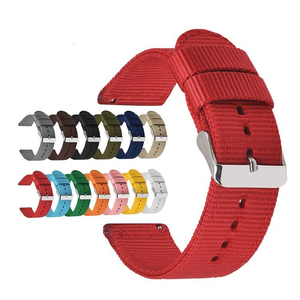 Correa de Reloj de Nailon de Liberación Rápida, Correas de Repuesto para Reloj de 18mm 20mm 22mm 24mm, Correas de Lona para Reloj Inteligente <span class=keywords><strong>Samsung</strong></span> - Product Image 3