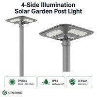 Lampu Jalan Taman LED Tenaga Surya Terintegrasi AC 40W 50W Aluminium IP65 Tahan Air Penerangan Lanskap Luar Ruangan Jalan Desa Area Pedesaan