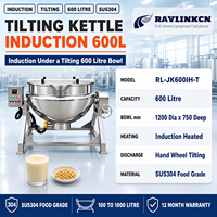 Charcuterie Cuiseur Agroalimentaire à Double Paroi 600L SUS304 à Basculement Racleurs Alimentaires en PTFE Concentration