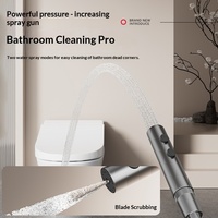 Ensemble de douche numérique chaud et froid en aluminium avec affichage, pommeau de pluie, douchette à main, lumière d'ambiance et pistolet de pulvérisation – Vente en gros directe usine