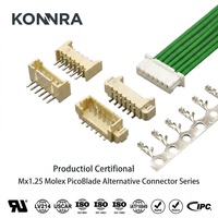 Connecteur fil-carte de haute qualité en gros, pas de 1,25 mm, équivalent au connecteur de câble électrique Molex PicoBlade