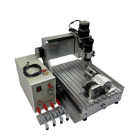Mini routeur CNC 3020 4 axes pour la gravure de circuits imprimés DIY, machine de fraisage, graveur de bois, découpeuse avec interrupteur de limite, port USB 500W