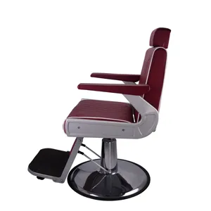 Factory Supplier Wholesale Adjustable Red Salon Styling Chairs Hairdressing Styling Chair Hair Salon For Salon Beauty Shops