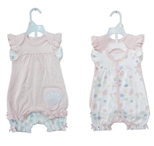 2024 nuovi prodotti set di vestiti per neonati in morbido cotone pagliaccetto per ragazza manica corta <span class=keywords><strong>2</strong></span> PK - Product Image 2
