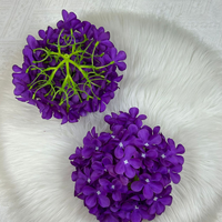 Panduan Rangkaian Bunga Buket Pernikahan, Bunga Batang Tunggal, Hydrangea Besar, Hydrangea Buatan Tiruan, Rangkaian Dekoratif