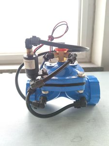 Van điều khiển điện từ sắt dễ uốn 3 ''với cấu trúc màng cuối có ren thẳng cho các ứng dụng nước và tưới - Product Image 3