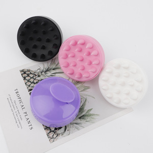 0.19 $ Activités de septembre Shampooing en silicone Masseur de tête <span class=keywords><strong>Brosse</strong></span> de massage du cuir chevelu pour la croissance des cheveux pelliculaires - Product Image 5