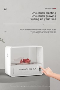 Boîte de culture de champignons intelligente <span class=keywords><strong>d</strong></span>'<span class=keywords><strong>intérieur</strong></span> - Eco-Box de bureau avec affichage en temps réel de la température et de l'humidité, fermeture magnétique, lampe spéciale pour champignons - Product Image 6