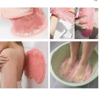 Tapis de douche exfoliant antidérapant pour massage et lavage des pieds, pour salle de bain