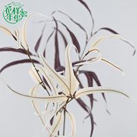 Plante artificielle en tissu de soie blanc effet saule de 75 cm, feuille d'eucalyptus, pour arrangement floral de salle de mariage, Noël, Pâques