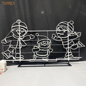 Lumières décoratives <span class=keywords><strong>de</strong></span> Noël en forme <span class=keywords><strong>de</strong></span> bonhomme <span class=keywords><strong>de</strong></span> neige 2D pour l'extérieur, motif lumineux pour décorations <span class=keywords><strong>de</strong></span> Noël en extérieur - Product Image 2