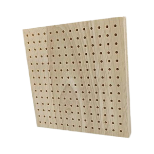 Absorbeurs acoustiques en <span class=keywords><strong>laine</strong></span> <span class=keywords><strong>de</strong></span> <span class=keywords><strong>bois</strong></span> perforée, indice NRC élevé pour les studios et les bureaux - Product Image 4