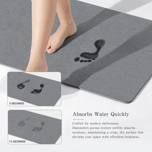 Alfombrillas de Baño Modernas de Secado Rápido, Alfombra de Baño Absorbente de Tierra de Diatomeas, Alfombra de Baño de Piedra de Diatomita para Baño - Product Image 4