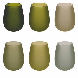 HAPPY HOUR NUOVO SET GREENERY 6 BICCHIERI DA ACQUA - Product Image 1