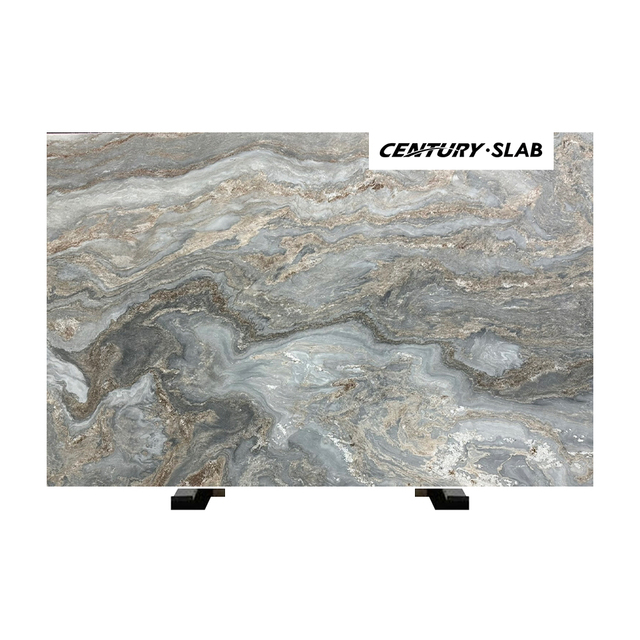 Centurymosaic Italian Palissandro Blue Natural Stone Marble Slab for Countertops Kitchen Island Villa Home Living Room Decor