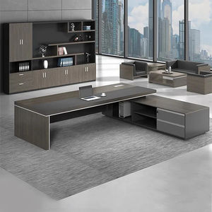 Muebles de oficina personalizados Precio jefe de lujo Escritorio de oficina de madera - Product Image 2