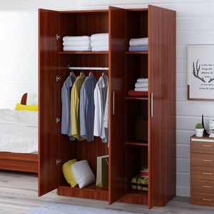 AILICHEN <span class=keywords><strong>Porte</strong></span> d'armoire en bois massif 2 coffre contracté et contemporain économique simple plaque <span class=keywords><strong>manteau</strong></span> armoire - Product Image 5