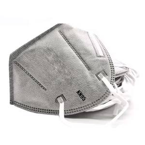 Masker Wajah Dewasa Sekali Pakai Hitam Ramah Kulit 6-Lapisan KN95 Anti-Debu PM <span class=keywords><strong>2.5</strong></span> Logo Kustom Dicetak Lipat Bahan Kain Non-Woven - Product Image 4