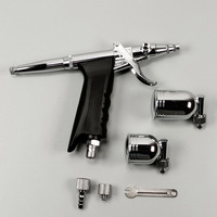 Pistolet aérographe miniature 116 double action à alimentation par gravité 7,0 cc portable pour la peinture artistique, la modélisation et les retouches automobiles