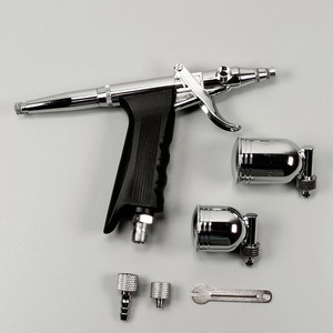 Pistolet aérographe miniature 116 double action à alimentation par gravité 7,0 cc portable pour la peinture artistique, la modélisation et les retouches automobiles - Product Image 2