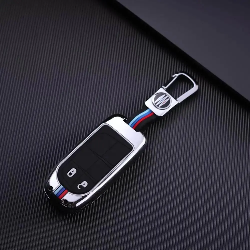 Zinc Alloy Key Fob For Fiat Jeep Renegade Grand Dodge Ram 1500 Journey Charger Dart Challenger Chryslers