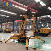 Grue araignée TDER 1,5 tonne, 3 tonnes, 5 tonnes, 8 tonnes, mini-grue araignée sur chenilles 5m, 9m, 14m, 16m pour usage en construction
