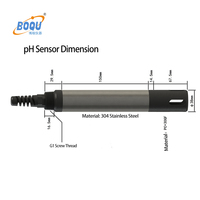 IOT-485-pH BOQU Fabricant 2022 Nouveau 304 coque en acier Inoxydable Numérique En Ligne industrielle capteur de ph 4-20 ma apure 4 20ma