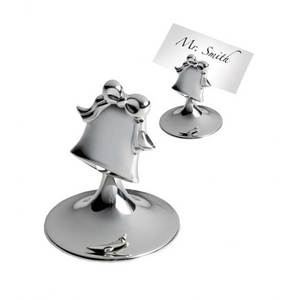 Porte-cartes de table Silver Bell 65 mm pour la mise en place des tables - Product Image 1