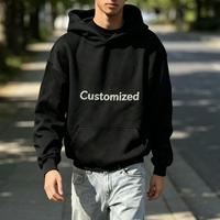 Hoodie desainer unisex pria dengan bordir rantai dan sablon 3D puff yang dapat dikustomisasi