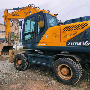 Excavadora de ruedas fabricada en Corea del Sur, excavadora Hyundai 210wvs usada, excavadora de ruedas Hyundai 210, excavadora Robex de 210 210w-9 - Product Image 1