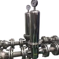 Boîtier de filtre à air stérile en acier inoxydable 316L de qualité alimentaire pour la ventilation des cuves de fermentation et des bioréacteurs, résistant aux hautes températures