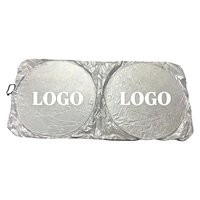 Pare-soleil de voiture personnalisé promotionnel, pare-soleil de pare-brise pliable, pare-soleil pour conducteur de voiture