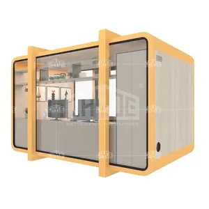 Economia Flat Pack Costruire Kit di Casa del Contenitore 40ft Case Prefabbricate Contenitore Prefabbricati 40ft Container Flat Pack Cabina