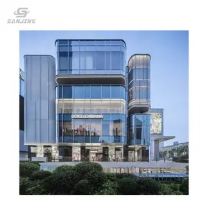 Glass Facade Curtain Glazing System Curtainwall Aluminum Glass Curtain Wall Cost Per Sq Ft Aluminum Curtain Easy Install