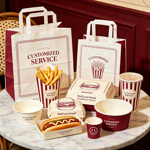 Customized Logo Classic Eco-Friendly <strong>Kraft</strong> Paper Tote Bag Embossing Lamination Twisted Tear Resistant Leakproof Foldable Food - Product Image 1