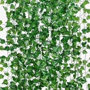 Artificial Ivy <b>Leaves</b> Green Foliage Vines Climbing Plant Indoor <b>Wall</b> <b>Decoration</b> - Product Image 2