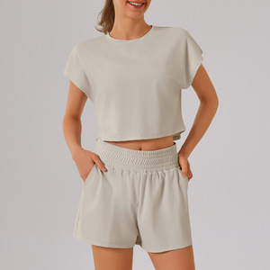 High Quality <strong>Shorts</strong> Running <strong>Women</strong> Running <strong>Sets</strong> for <strong>Women</strong> Gym Clothes Sports Wear <strong>Women</strong> <strong>Set</strong> Sports <strong>T</strong>-<strong>Shirts</strong> <strong>and</strong> <strong>Shorts</strong> - Product Image 3
