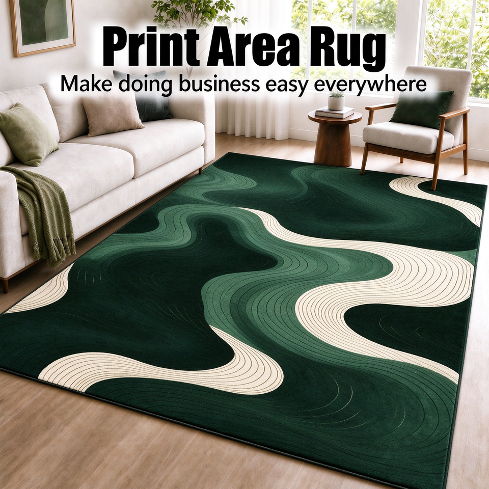 Wholesale Custom Area Rug Modern Washable Living Room Carpet Non Slip ...