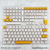 Clavier mécanique avec touches PBT par sublimation, 140 touches, profil XDA, alphabet phonétique espagnol, arabe, allemand, taïwanais, japonais