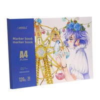 Carnet de dessin spécial avec marqueurs, papier épais 8K pour anime, papier professionnel A4 pour dessin à la main, papier vierge 16K A3 pour bandes dessinées