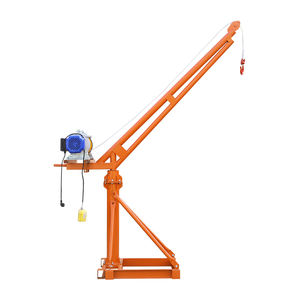 Mini Grúa de 500 kg, Grúa de Brazo Giratorio de 360 Grados con Polipasto Eléctrico, para Exteriores, Construcción de Viviendas e Industria - Product Image 4