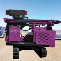 Machine de forage de pieux solaires, engin de construction, piqueuse hydraulique, piqueuse à marteau vibrant