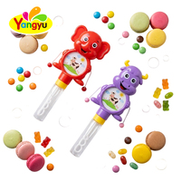 Baguettes à bulles sonores fantaisie animales de qualité supérieure, boîte de 12 pièces