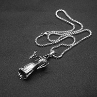 Pendentif Dark Soul Reaper Vintage Personnalisé en Acier Inoxydable Étanche, Bijoux de Mode Raffinés, Colliers pour Hommes, Vente en Gros