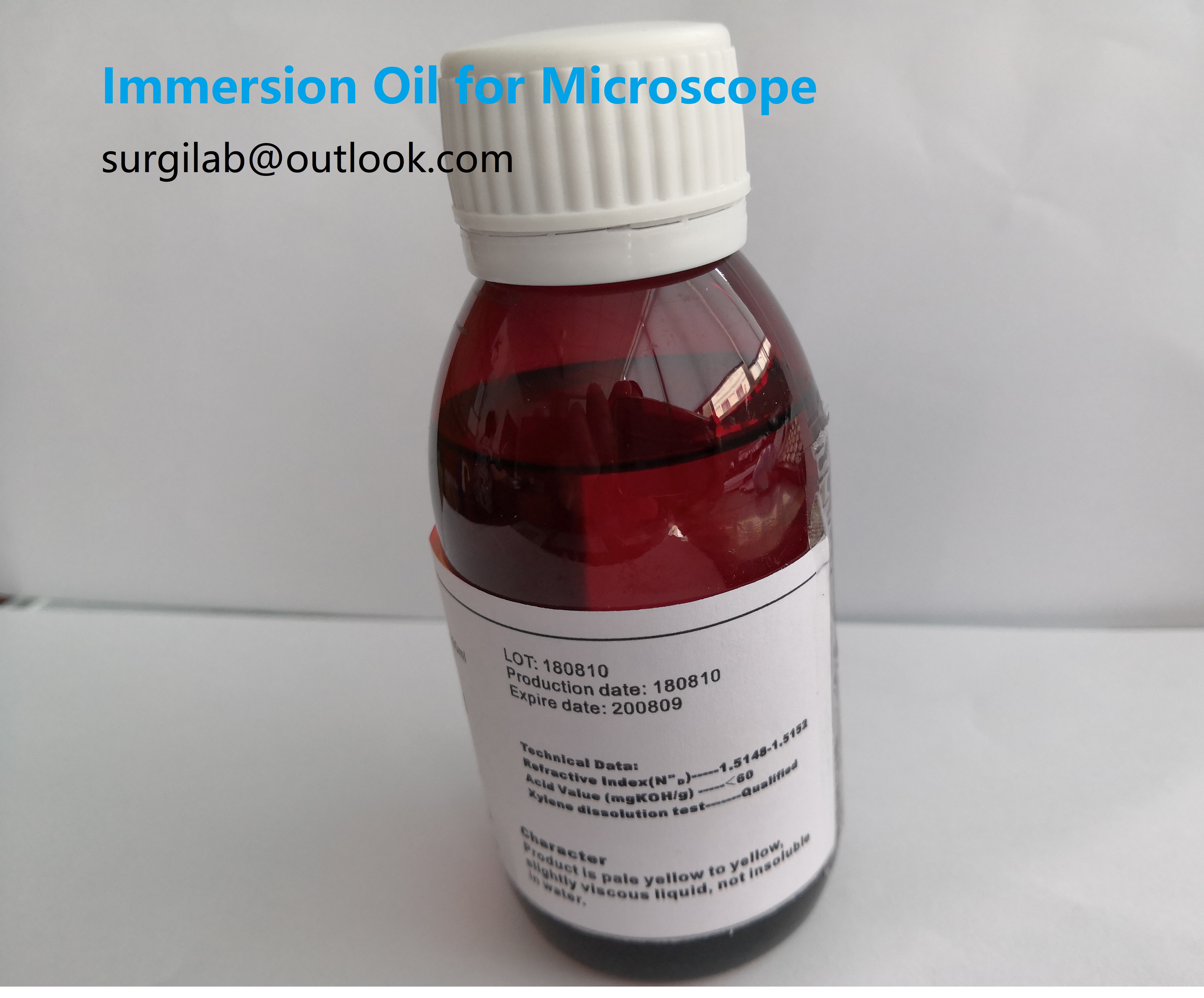 RMY Olio Da Immersione Per Microscopio 100 Ml - Universale, Alta Qualità, Per Laboratori E Hobby