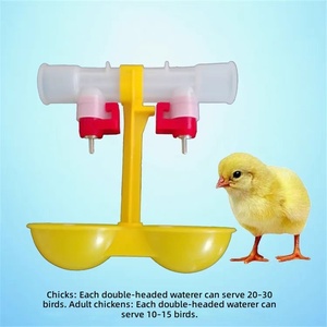 Abreuvoir automatique en acier inoxydable à double tétine pour volailles, idéal pour les systèmes de cages de poulets de chair et de poules pondeuses en élevage. - Product Image 5
