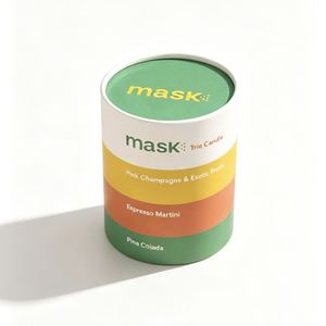 Boîte en papier personnalisée de luxe avec impression dorée, tube cylindrique en kraft écologique pour l'emballage d'aromathérapie et de cire de sable - Product Image 3